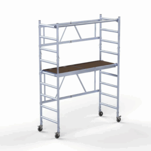 Échafaudage pliable professionnel, Hauteur de travail : 3m80