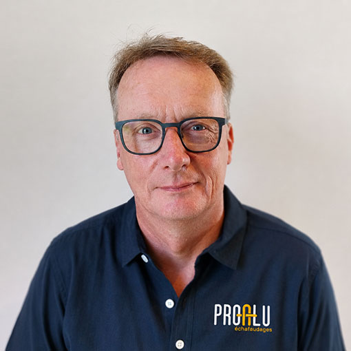 Freddy Muller, gérant Pro Alu Echafaudage